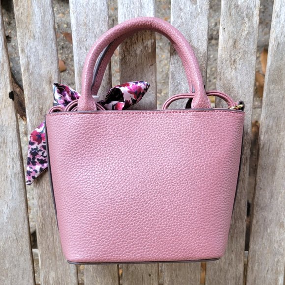 New NANETTE LEPORE Dusky Rose Mini Bag w/ Scarf Tie - Picture 2 of 6